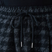 Buddha Stones Women's Winter Black Gray Plaid Pattern Cotton Fleece-Lined Pants With Pockets - image 6