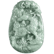 Buddha Stones Chinese Zodiac Jade Year of the Horse Luck Rope Necklace Pendant - image 18