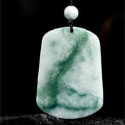 Buddha Stones Year of the Horse Jade Abundance Rope Necklace Pendant - image 2