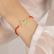Buddha Stones 925 Sterling Silver Chinese Zodiac Year of the Horse Charm Red String Luck Bracelet - image 3