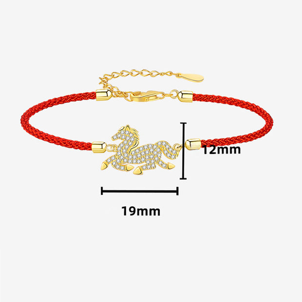 Buddha Stones May Protection and Good Luck Follow You Red String Bracelet Includes Gift Message Card - image 1