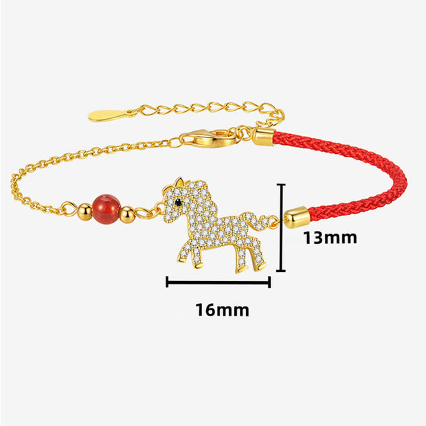 Buddha Stones Year of the Horse Hoping You Have a Joyful Year Bracelet Includes Gift Message Card - image 3