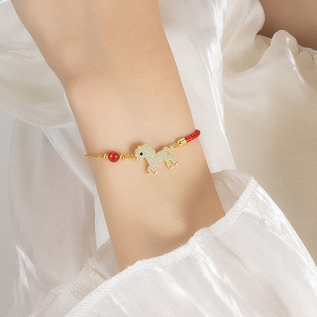 Buddha Stones Year of the Horse Hoping You Have a Joyful Year Bracelet Includes Gift Message Card - image 5
