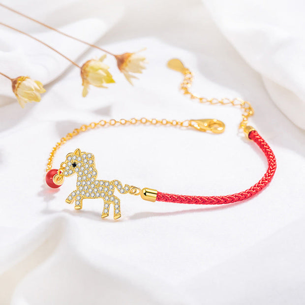 Buddha Stones Year of the Horse Hoping You Have a Joyful Year Bracelet Includes Gift Message Card - image 1