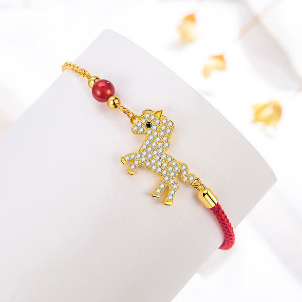 Buddha Stones Year of the Horse Hoping You Have a Joyful Year Bracelet Includes Gift Message Card - image 2