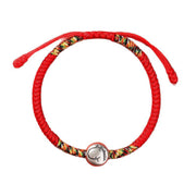 Buddha Stones 999 Sterling Silver Chinese Zodiac Horse Charm Red String Strength Braided Bracelet - image 9
