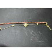Buddha Stones 925 Sterling Silver Horse Four Leaf Clover Red Agate Hetian Jade Confidence Bracelet - image 9