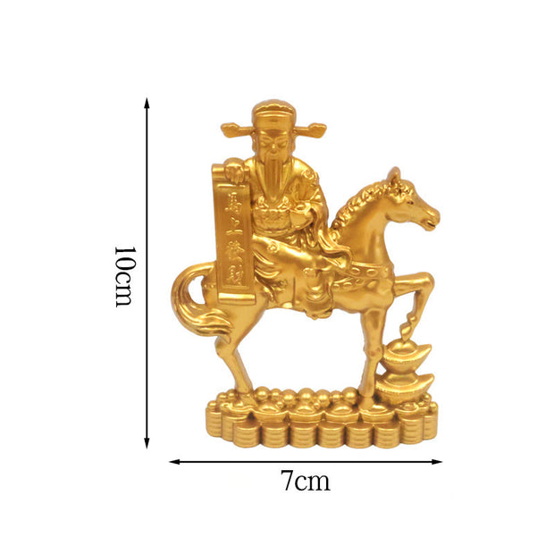Buddha Stones Chinese Zodiac Horse Charm Prosperity Home Decoration - Horse God of Wealth - image 11