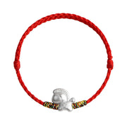 Buddha Stones Year of the Horse 999 Sterling Silver Luck String Braided Bracelet Anklet - image 17
