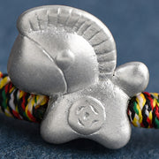 Buddha Stones Year of the Horse 999 Sterling Silver Luck String Braided Bracelet Anklet - image 15