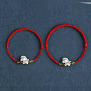 Buddha Stones Year of the Horse 999 Sterling Silver Luck String Braided Bracelet Anklet - image 16