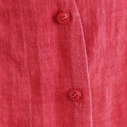 Buddha Stones Irregular Design Buttons Long Sleeve Women's Cotton Shirt - image 10