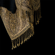 Buddha Stones Spring Long Leaves Flowers Pattern Tassel Soft Scarf Shawl - image 10