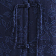 Buddha Stones Jacquard Pattern Frog-button Women's Sleeveless Cotton Vest Waistcoat With Pockets - image 7