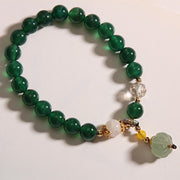 Buddha Stones Green Crystal Pumpkin Bead Relax Calm Bracelet - image 7