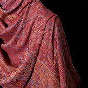 Buddha Stones Spring Cashew Flower Leaves Vines Geometric Pattern Tassel Soft Scarf Shawl - image 3