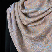 Buddha Stones Spring Cashew Flower Leaves Vines Geometric Pattern Tassel Soft Scarf Shawl - image 9