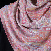 Buddha Stones Spring Cashew Flower Leaves Vines Geometric Pattern Tassel Soft Scarf Shawl - image 14