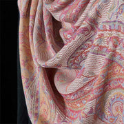 Buddha Stones Spring Cashew Flower Leaves Vines Geometric Pattern Tassel Soft Scarf Shawl - image 4