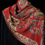 Buddha Stones Spring Cashew Floral Geometry Pattern Tassel Cozy Scarf Shawl - image 3