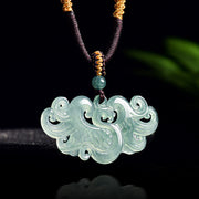 Buddha Stones Chinese Phoenix Jade Luck Necklace String Pendant - Phoenix - image 0