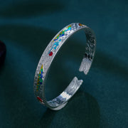 FREE Today: Love and Healing Sun Butterfly Pattern Copper Enamel Open Adjustable Bracelet Bangle - image 6