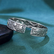 Buddha Stones Copper Nine Tailed Fox Protection Open Adjustable Bracelet Bangle - image 3