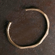 Buddha Stones Copper Brass Hand Polishing Open Self Care Bracelet Bangle - image 7