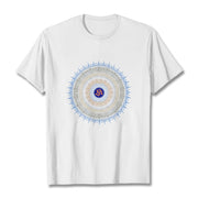Buddha Stones Mandala Flower OM Pattern Tee T-shirt - White - 2XL - image 7
