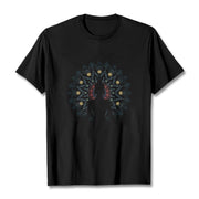 Buddha Stones Mandala Flower Seated Serene Buddha Pattern Tee T-shirt - Black - 2XL - image 6