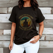 Buddha Stones "INHALE THE GOOD SHIT EXHALE THE BULLSHT" Meditation Buddha Cotton Tee T-Shirt - image 3