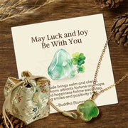 Buddha Stones "May Luck and Joy Be With You" Jade Necklace Includes Gift Message Card - Jade(Prosperity♥Abundance) - Deluxe Gift Bag (+$12.59) - image 6