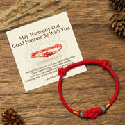 Buddha Stones "May Harmony and Good Fortune Be With You" Bracelet Includes Gift Message Card - image 0