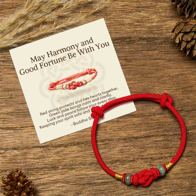 Buddha Stones "May Harmony and Good Fortune Be With You" Bracelet Includes Gift Message Card - image 0