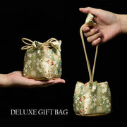 Buddha Stones "Hoping for Peace and Blooming Joy" Green Jade Bracelet Includes Gift Message Card - image 8