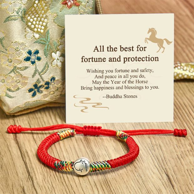 Buddha Stones "All the Best for Fortune and Protection" Year of the Horse Includes Gift Message Card - image 8