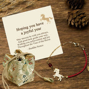 Buddha Stones "Hoping You Have a Joyful Year" Year of the Horse Bracelet Includes Gift Message Card - Horse(Wrist Circumference 14-18cm) - Deluxe Gift Bag (+$12.59) - image 6