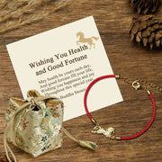 Buddha Stones "Wishing You Health and Good Fortune" Year of the Horse Includes Gift Message Card - Horse(Wrist Circumference 14-18cm) - Deluxe Gift Bag (+$12.59) - image 6