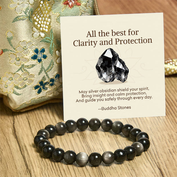 Buddha Stones "All the Best for Love and Harmony" Stone Quartz Bracelet Includes Gift Message Card - image 20