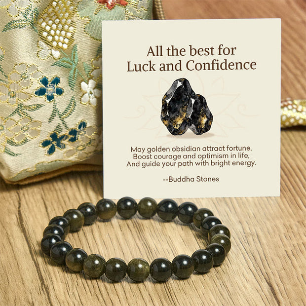 Buddha Stones "All the Best for Love and Harmony" Stone Quartz Bracelet Includes Gift Message Card - image 27