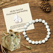 Buddha Stones "All the Best for Love and Harmony" Stone Quartz Bracelet Includes Gift Message Card - 8mm - White Turquoise - Deluxe Gift Bag (+$12.59) - image 38