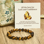 Buddha Stones "All the Best for Love and Harmony" Stone Quartz Bracelet Includes Gift Message Card - image 57