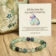 Buddha Stones "All the Best for Love and Harmony" Stone Quartz Bracelet Includes Gift Message Card - image 75