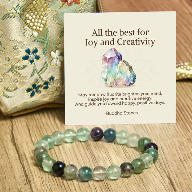 Buddha Stones "All the Best for Love and Harmony" Stone Quartz Bracelet Includes Gift Message Card - image 75