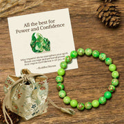 Buddha Stones "All the Best for Love and Harmony" Stone Quartz Bracelet Includes Gift Message Card - 8mm - Imperial Stone - Deluxe Gift Bag (+$12.59) - image 103