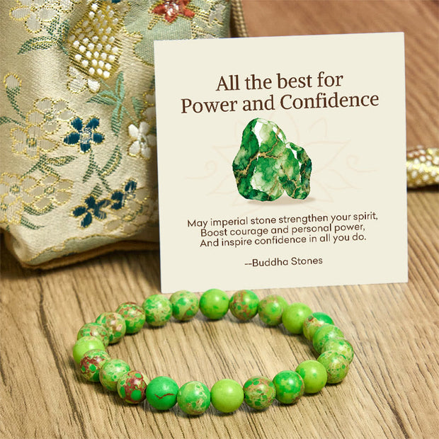 Buddha Stones "All the Best for Love and Harmony" Stone Quartz Bracelet Includes Gift Message Card - image 104
