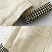 Buddha Stones Commute Patchwork Design Cotton Women's Jacket With Pockets - image 8