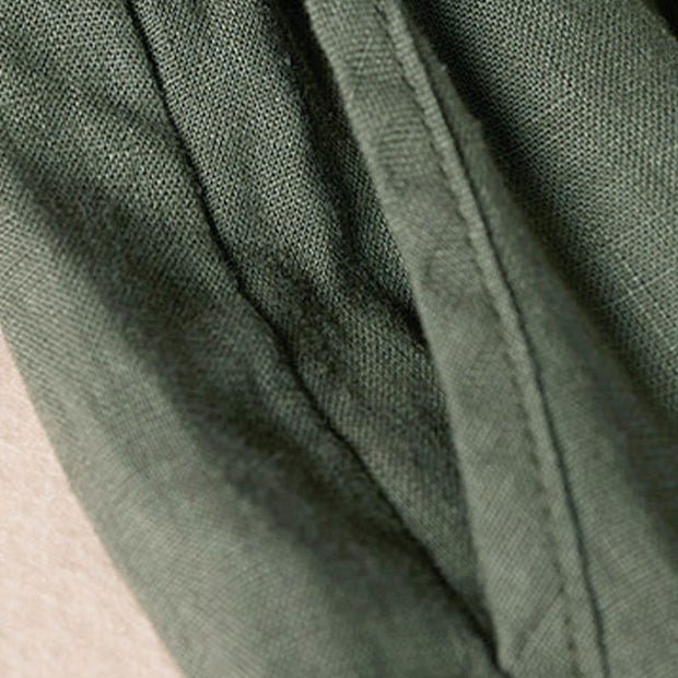 Buddha Stones Summer Small Flower Embroidery  Harem Pants With Pockets - image 33