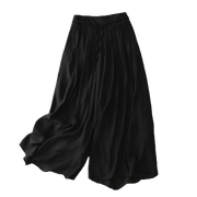 Buddha Stones Casual Solid Color Lace-up Women's Wide Leg Pants - image 5