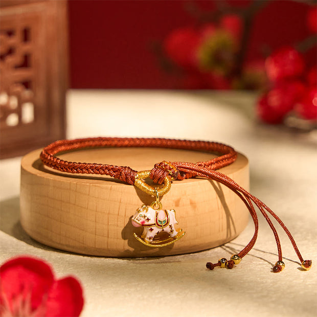 Buddha Stones "Sending You Happiness and Strength" Year of the Horse String Includes Gift Message Card - image 6